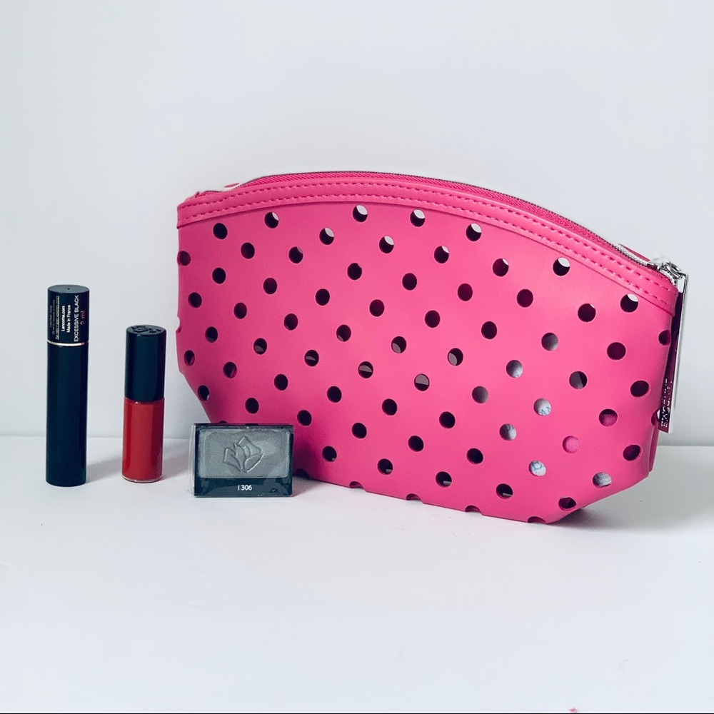 Lancome 3 pcs Make Up Travel Set Lipgloss Mascara Eyshadow